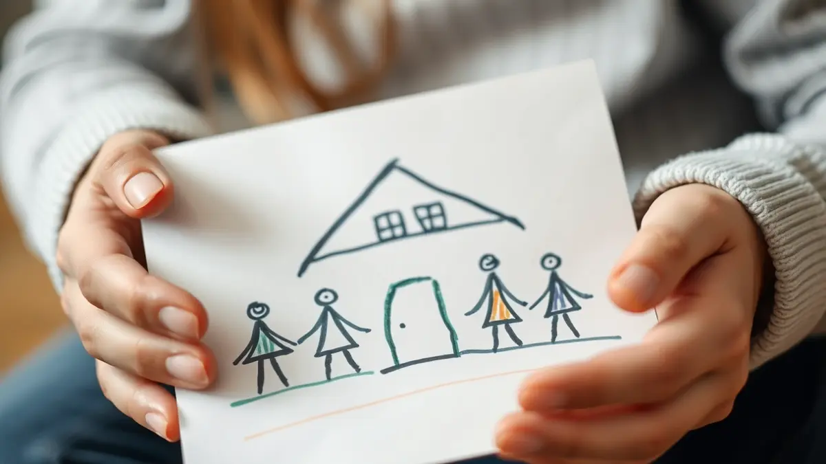 Imagen genérica de un dibujo infantil, simbolizando la protección a menores.