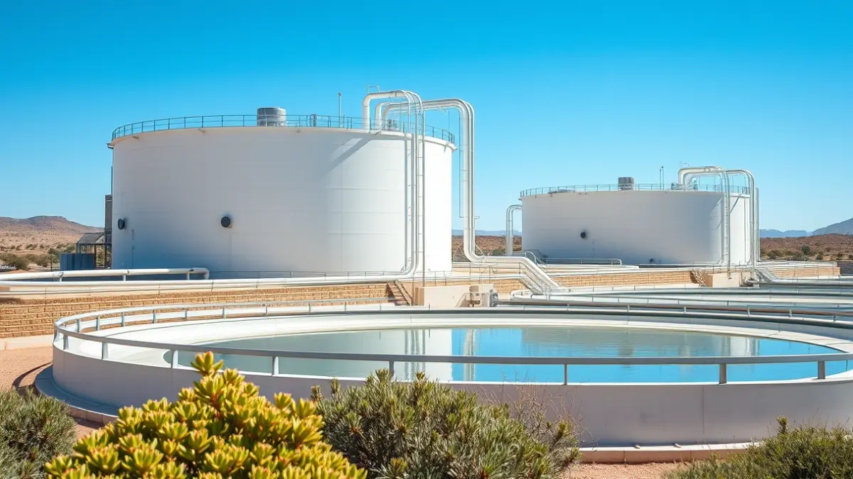 Imagen genérica de una planta de tratamiento de aguas residuales.