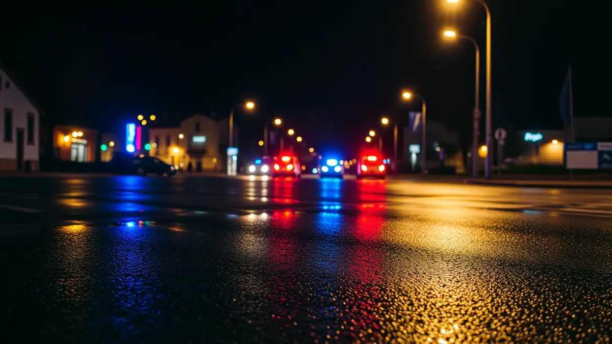Imagen genérica de luces de emergencia en una plaza canaria.