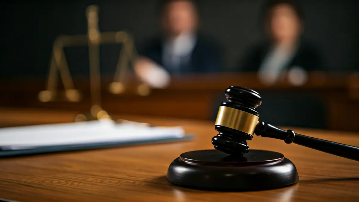 Imagen genérica de un mazo de juez sobre documentos legales, simbolizando una decisión judicial.