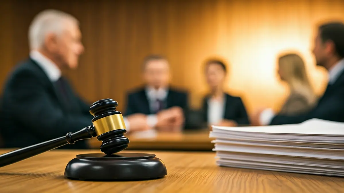 Imagen genérica de un mazo de juez sobre una mesa de madera, simbolizando un cambio de liderazgo o una asamblea.