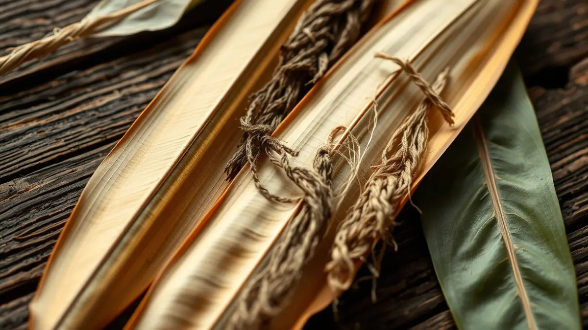 Generic image of banana plant fibers and leaves, symbolizing the creative transformation of waste.