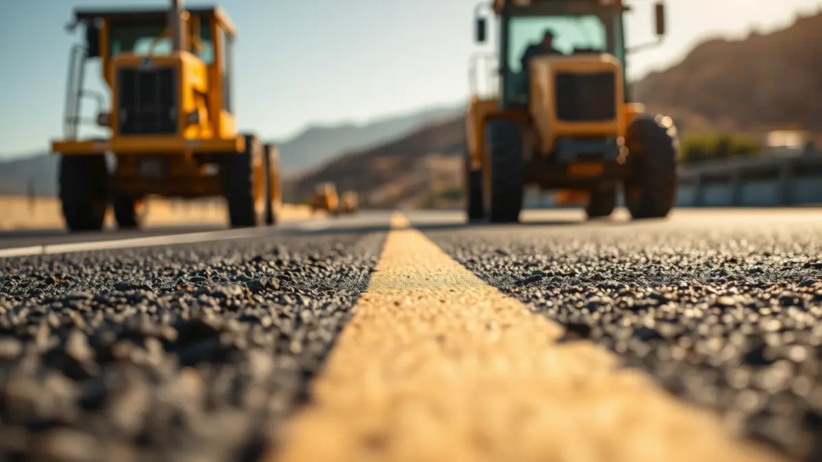 Imagen genérica de asfaltado de carretera.