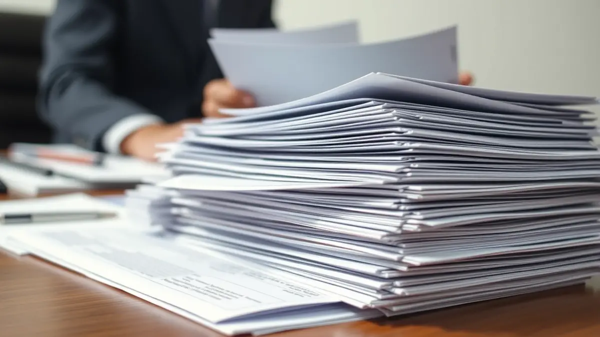 Generic image of immigration documents on a desk.