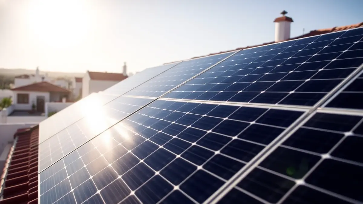 Generic image of solar panels on a residential rooftop under the Canarian sun.