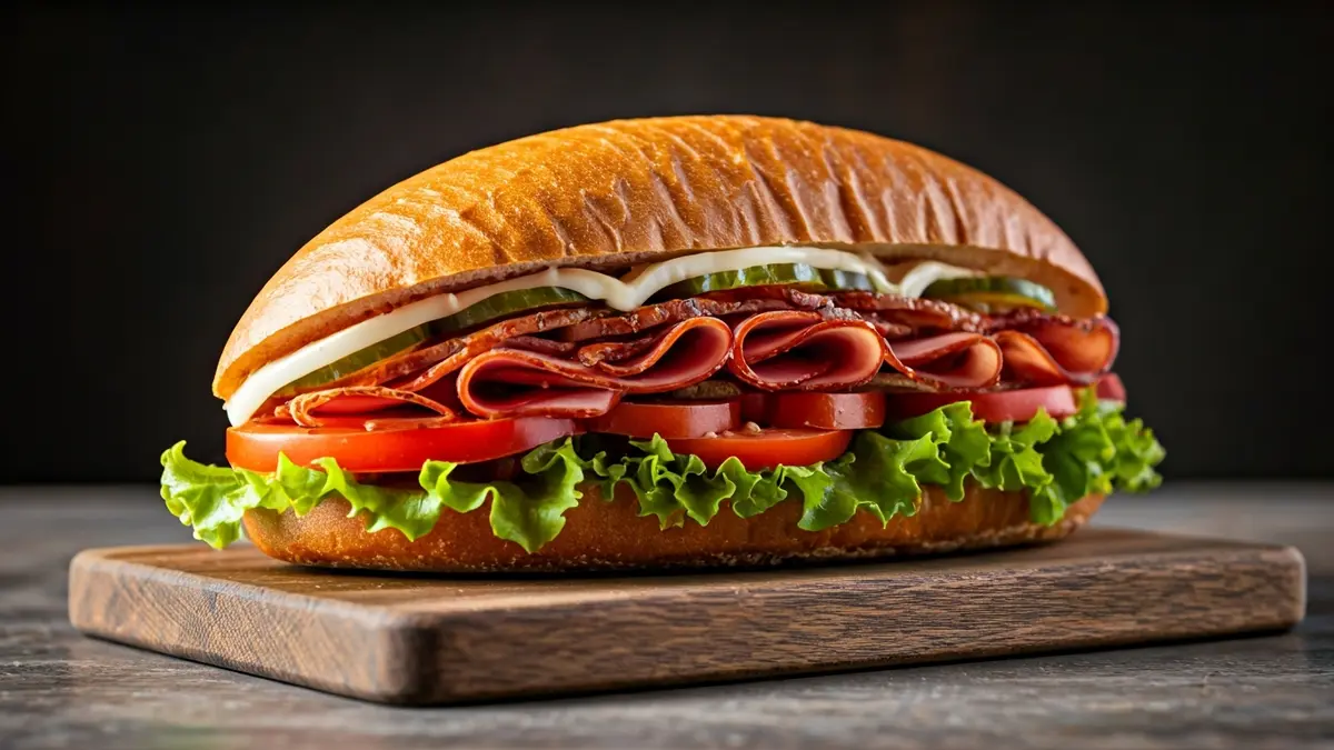 Generic image of a large, generously filled sandwich.
