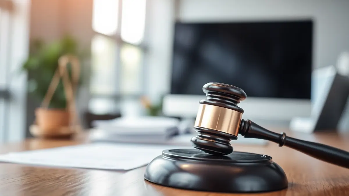 Generic image of a judge's gavel on a desk, symbolizing justice.