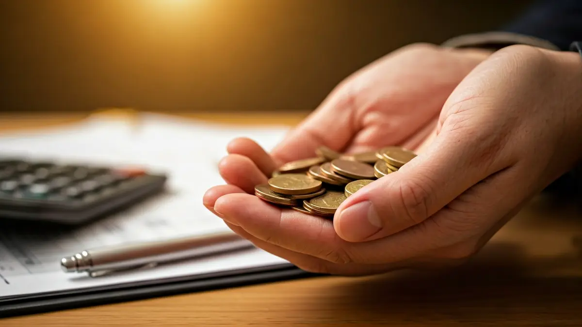 Imagen genérica de manos intercambiando monedas sobre documentos, simbolizando medidas económicas.