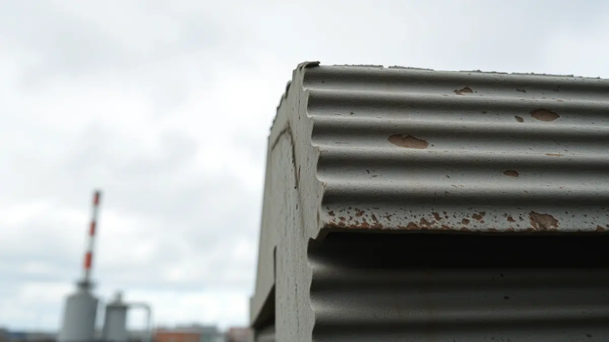 Imagen genérica de un trozo de amianto, material de construcción tóxico.