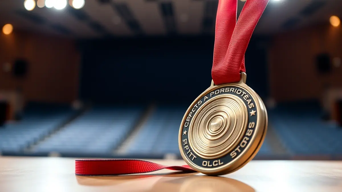 Imagen genérica de una medalla deportiva, simbolizando el reconocimiento en el deporte femenino.
