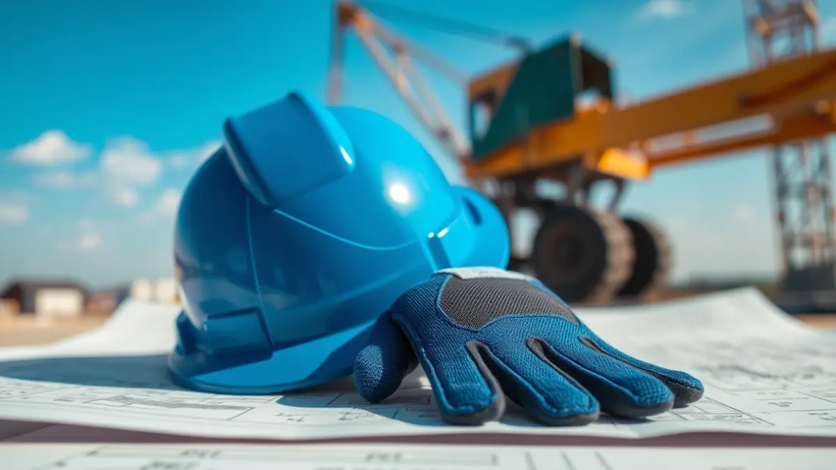 Generic image of workplace safety elements in a work environment.