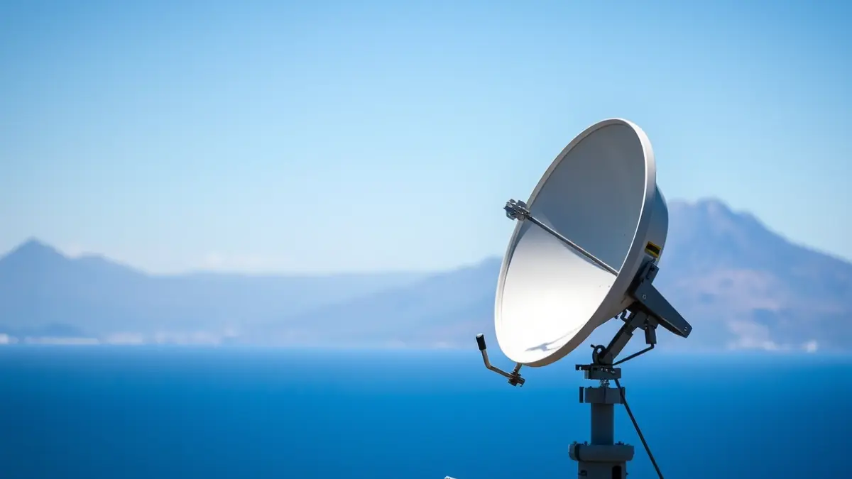 Imagen de un radar militar en Canarias, simbolizando la defensa antiaérea.