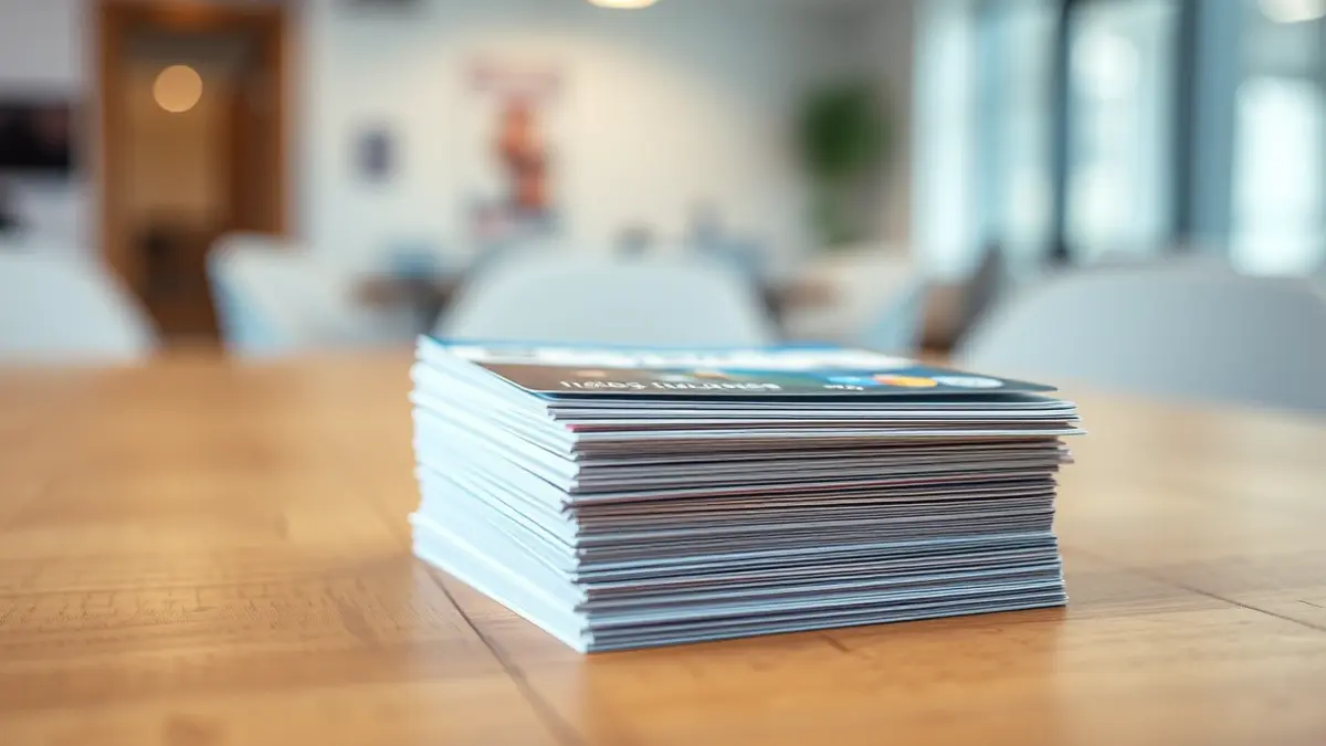 Generic image of stacked medical insurance cards on a desk.