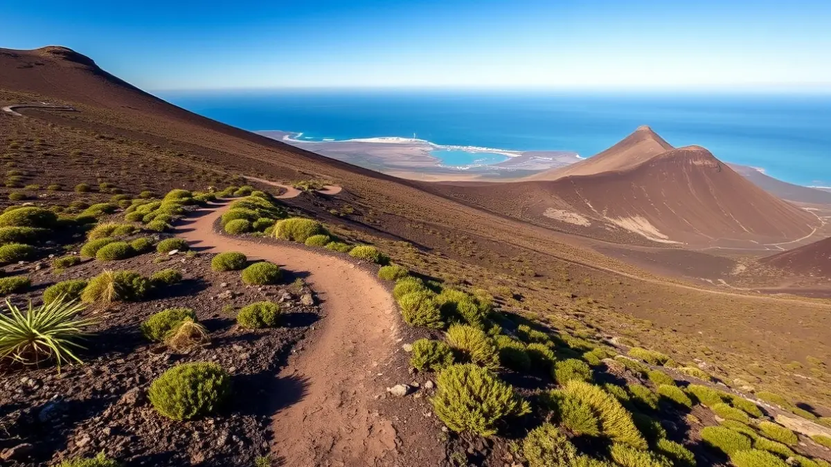 Imagen genérica de un sendero de gran recorrido en las Islas Canarias.