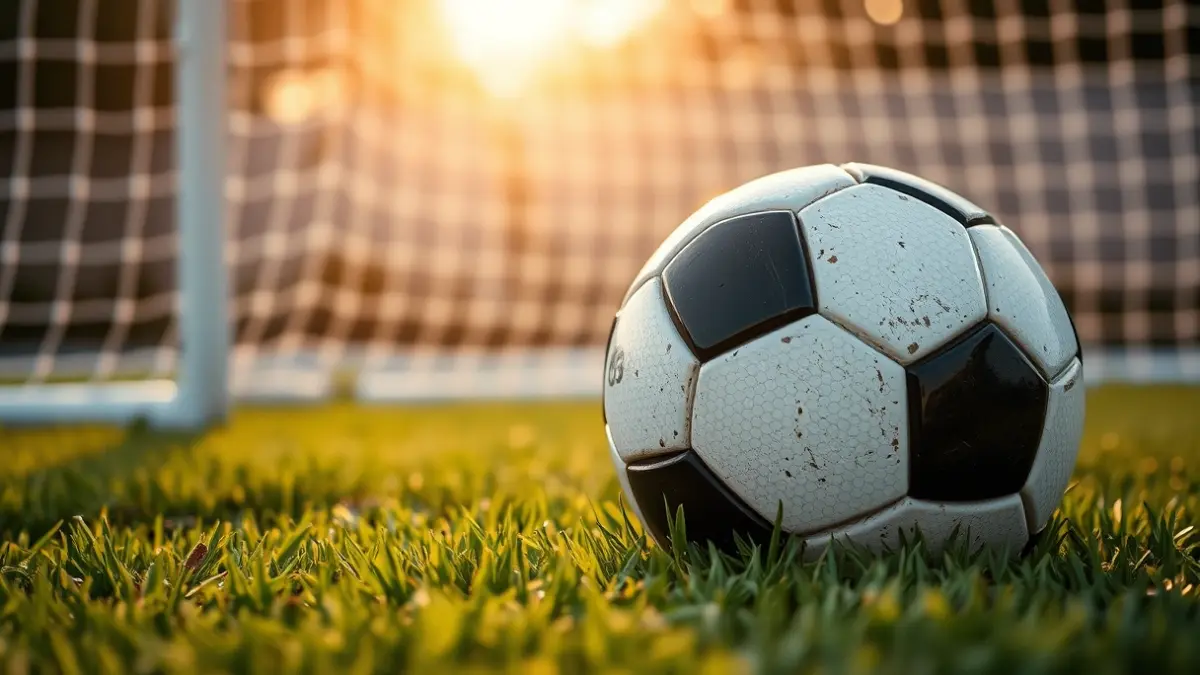 Imagen genérica de un balón de fútbol en el césped de un estadio.