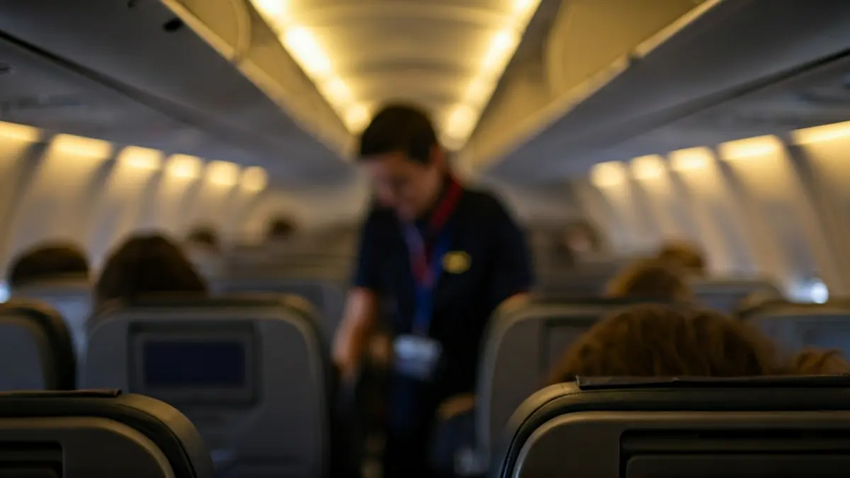 Imagen genérica de una emergencia médica en el interior de un avión.