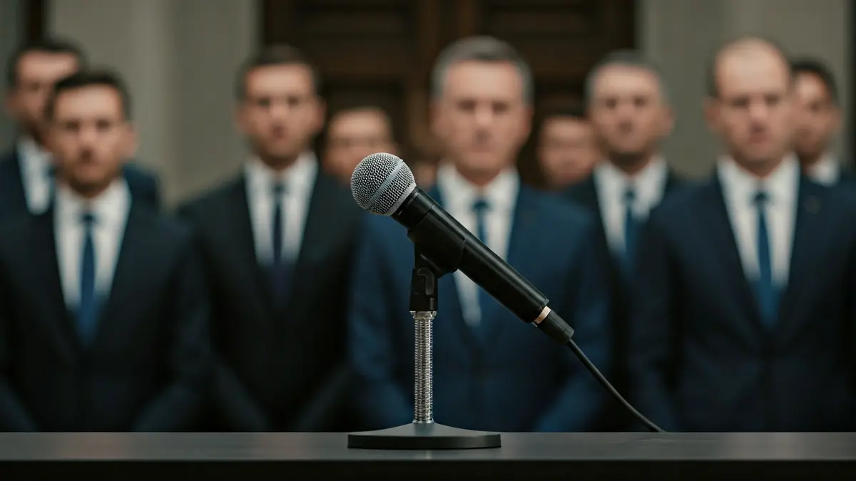 Generic image of a microphone on a podium, symbolizing an official debate or appointment.