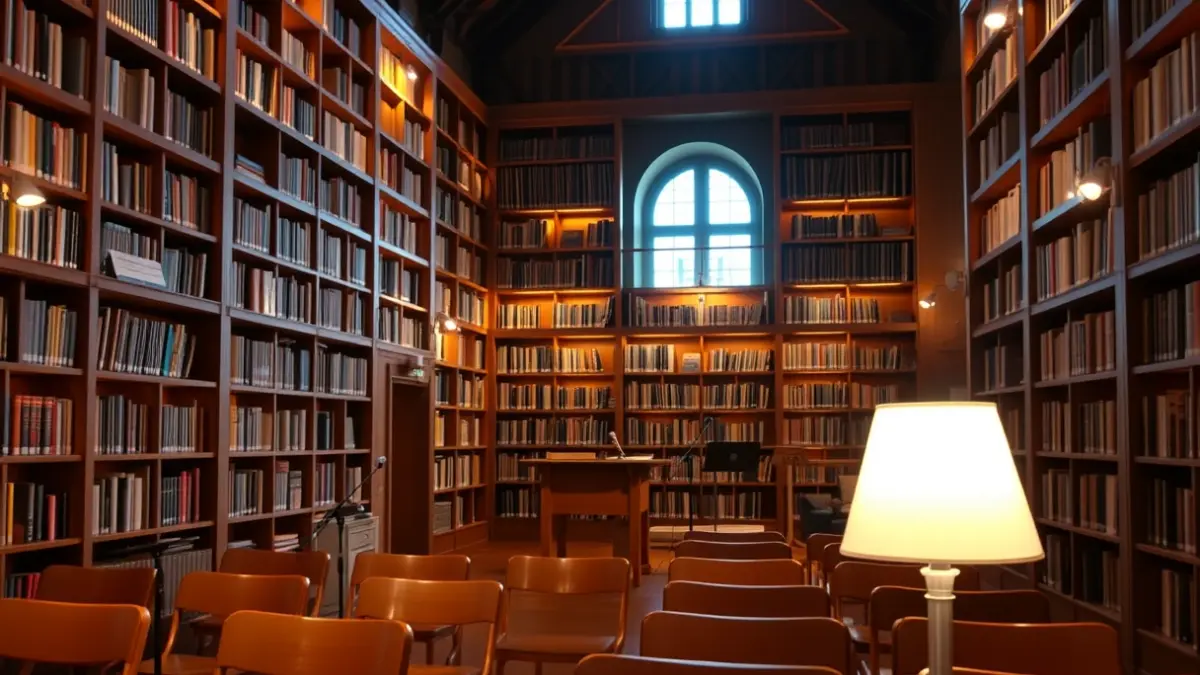 Generic image of a cultural space or exhibition hall with a warm atmosphere.