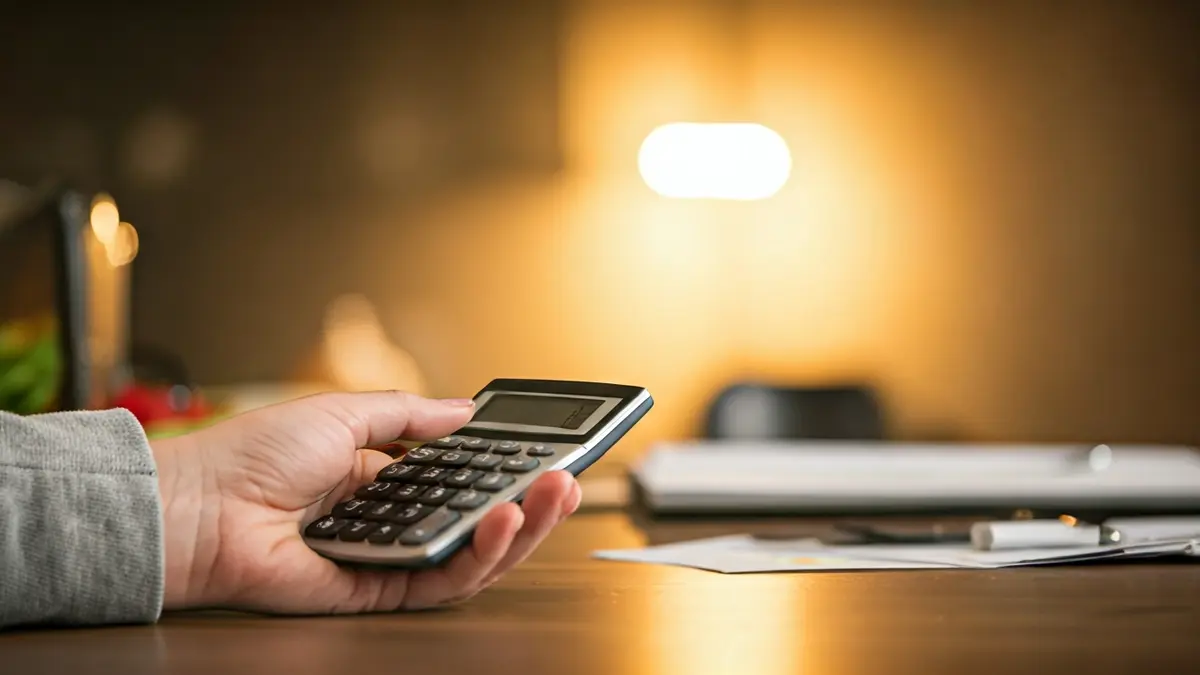 Imagen genérica de una mano con calculadora, simbolizando el análisis económico y la gestión de costes.