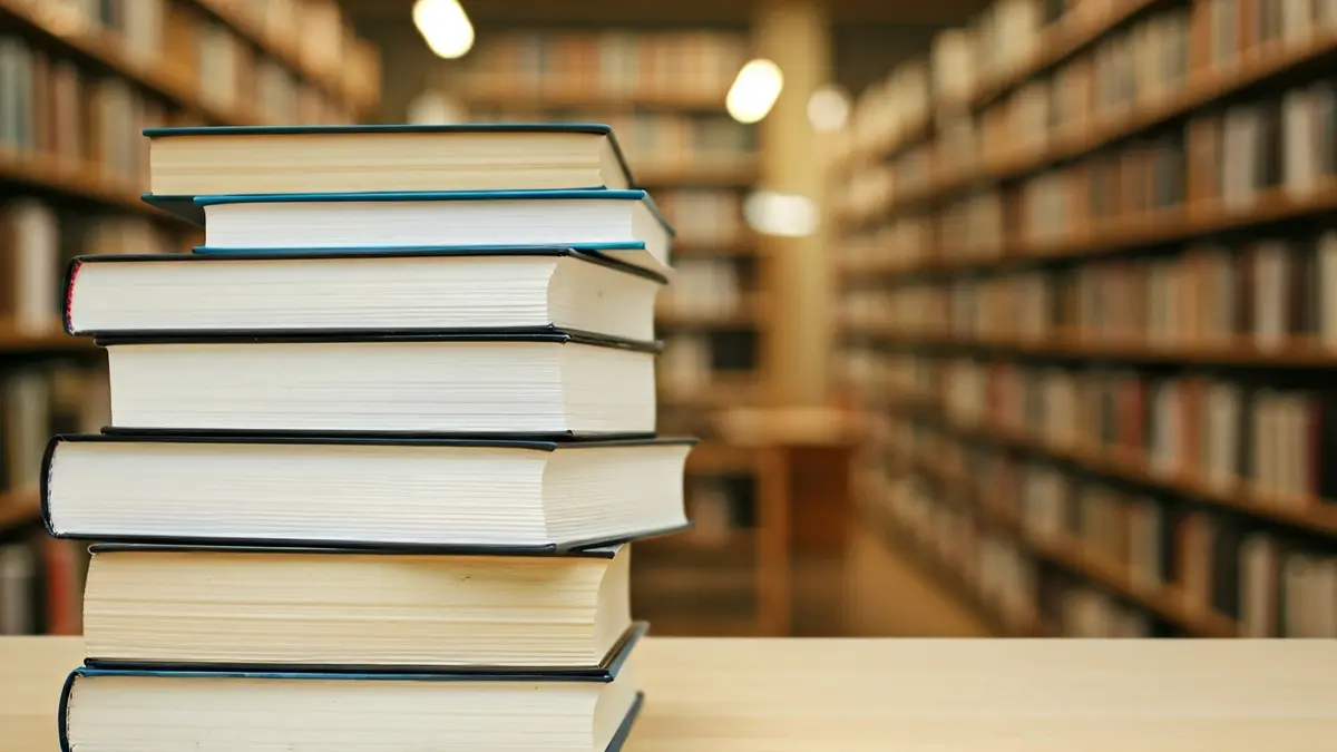 Imagen genérica de libros en una biblioteca, simbolizando la expansión de servicios bibliotecarios.