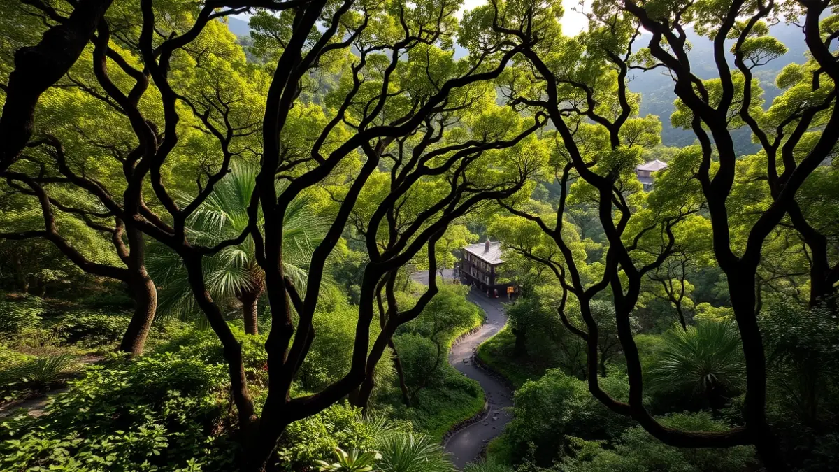 Imagen de un sendero en el bosque de laurisilva de Anaga, Tenerife.