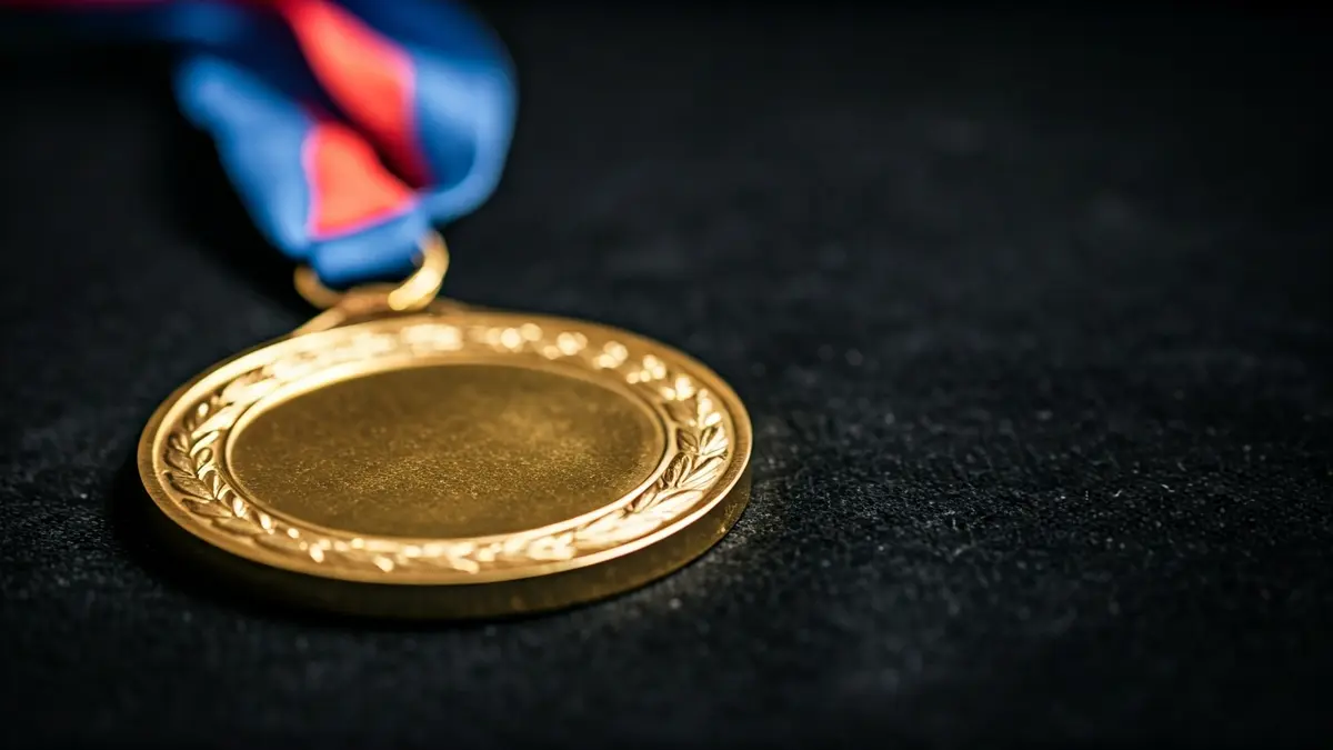 Imagen genérica de una medalla de oro, símbolo de distinción.