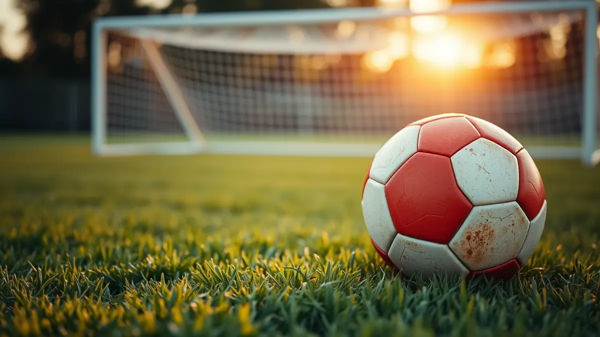 Generic image of a soccer ball on a grass field.