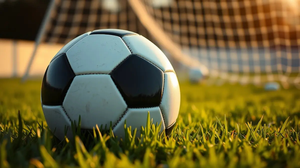 Generic image of a soccer ball on a stadium pitch.
