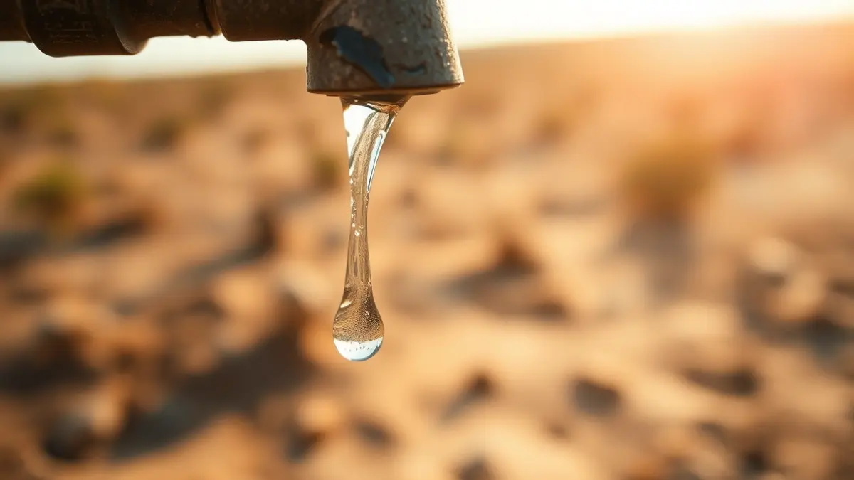 Generic image of a dripping tap, symbolizing water management.