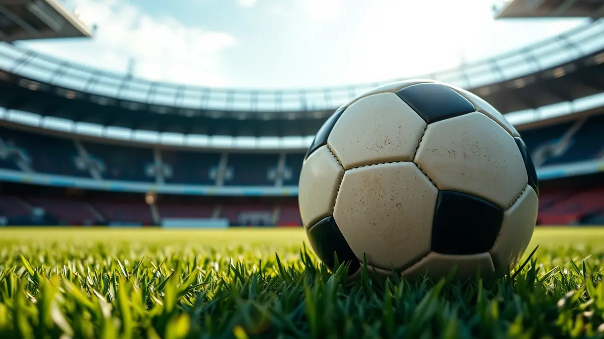 Imagen genérica de un balón de fútbol en un campo de césped.