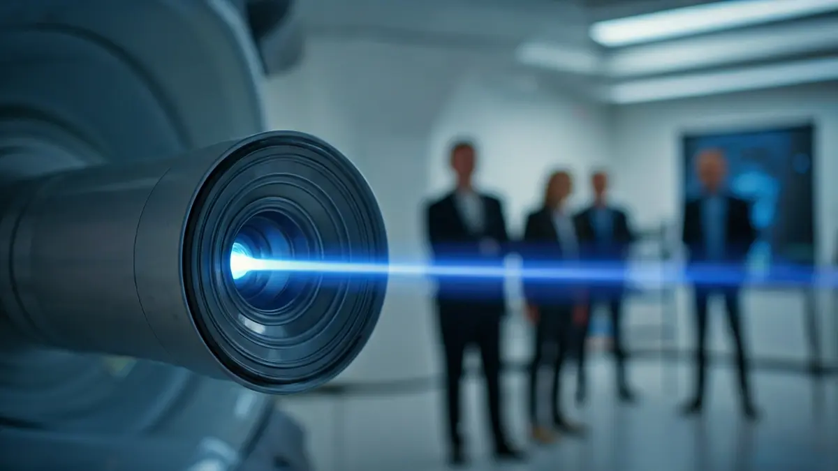 Imagen de un equipo de protonterapia en un búnker médico.