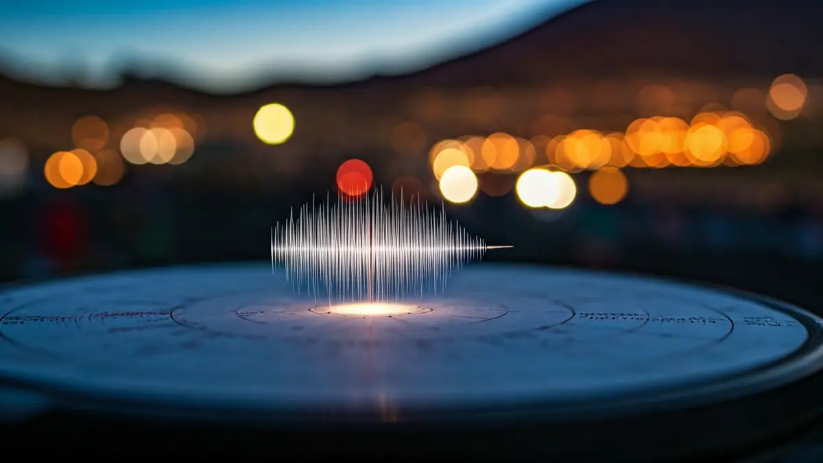 Imagen genérica de un sismógrafo registrando actividad sísmica.