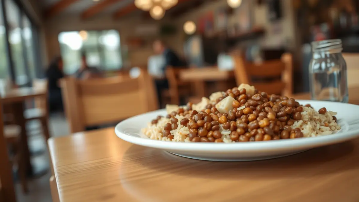 Imagen genérica de un plato de comida casera en una cafetería.