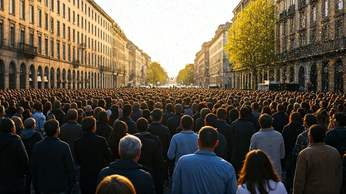 Generic image of a crowd at an outdoor event.