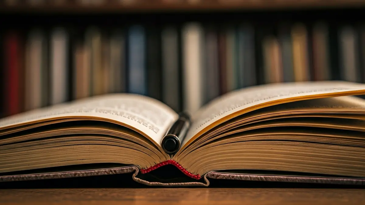 Imagen genérica de un libro abierto con una pluma, simbolizando el poder de las palabras.