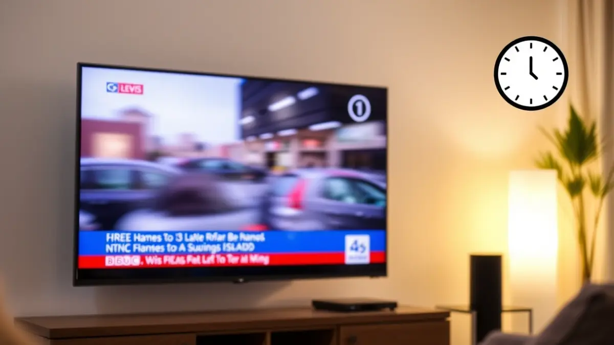 Imagen genérica de una pantalla de televisión mostrando un programa de noticias.