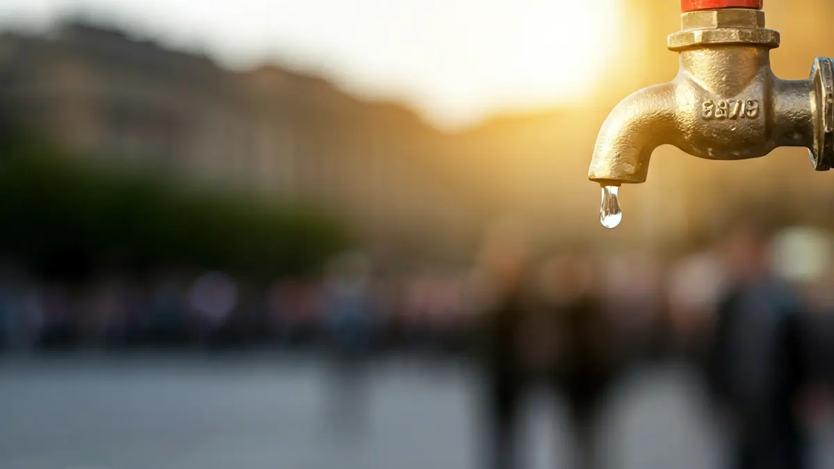 Generic image of a dripping water tap, symbolizing water management.