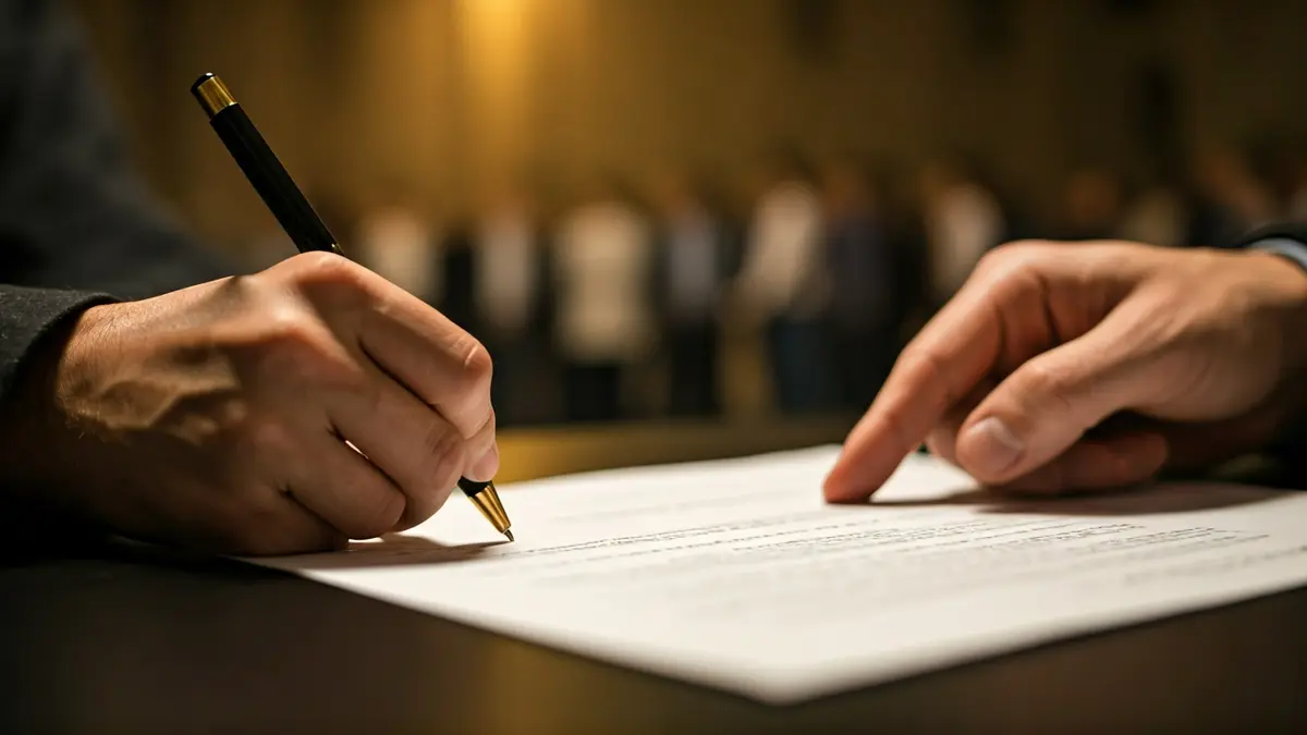 Imagen genérica de manos discutiendo un documento, simbolizando la gestión de políticas públicas.