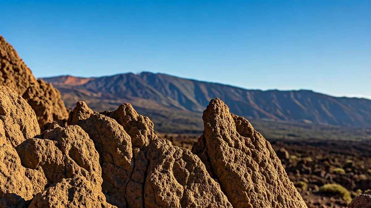 Image of volcanic rocks on Teide, Tenerife
