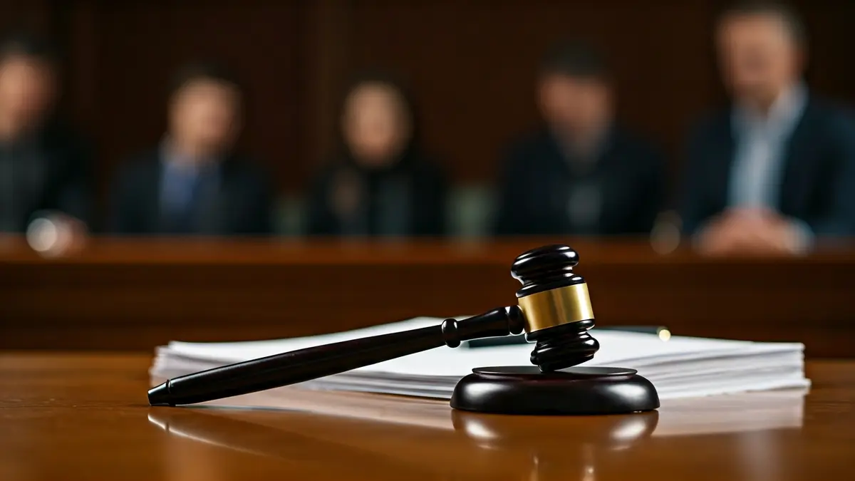 Imagen genérica de un mazo de juez sobre documentos legales, simbolizando una decisión judicial.