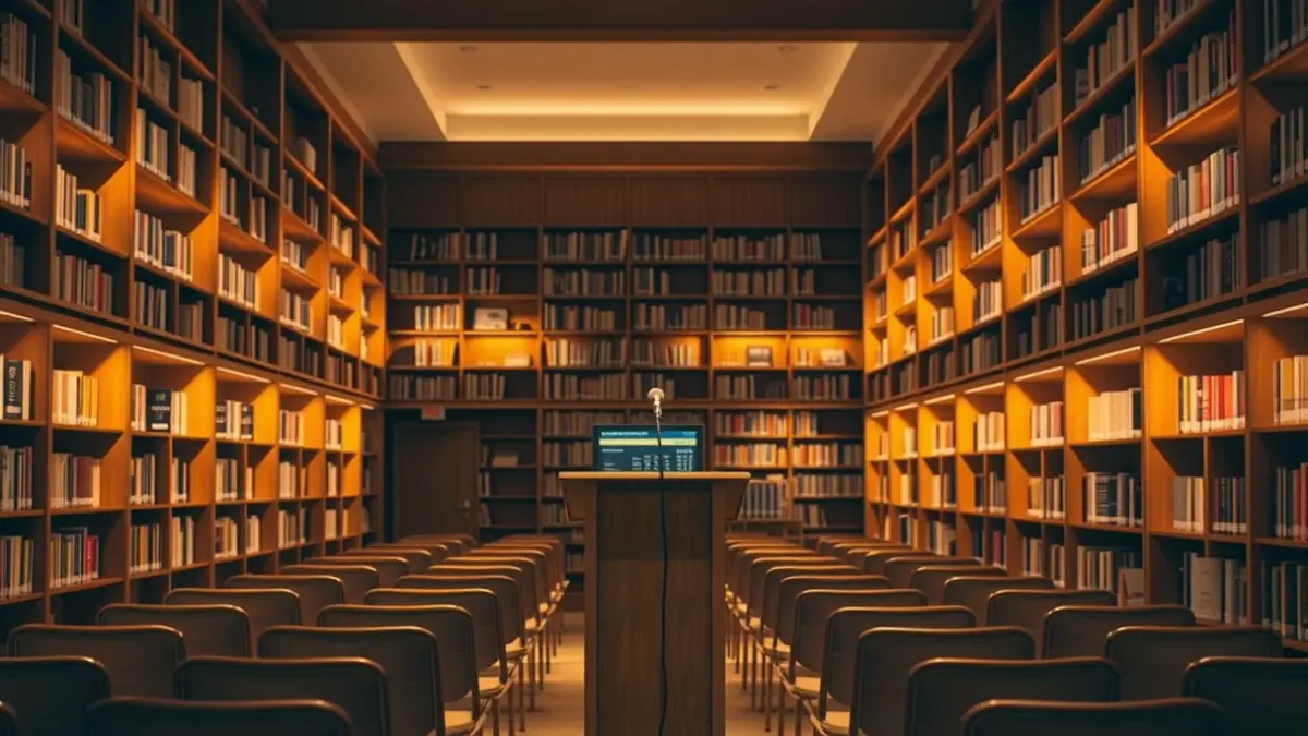 Imagen genérica de un escenario con micrófono, simbolizando un espectáculo de humor.