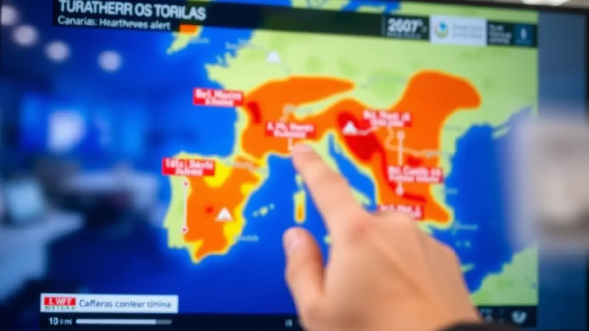 Generic image of a weather map with color codes, representing confusion about alerts.
