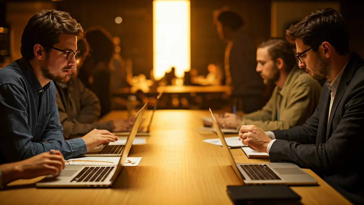 Imagen genérica de personas colaborando en un entorno de trabajo moderno.