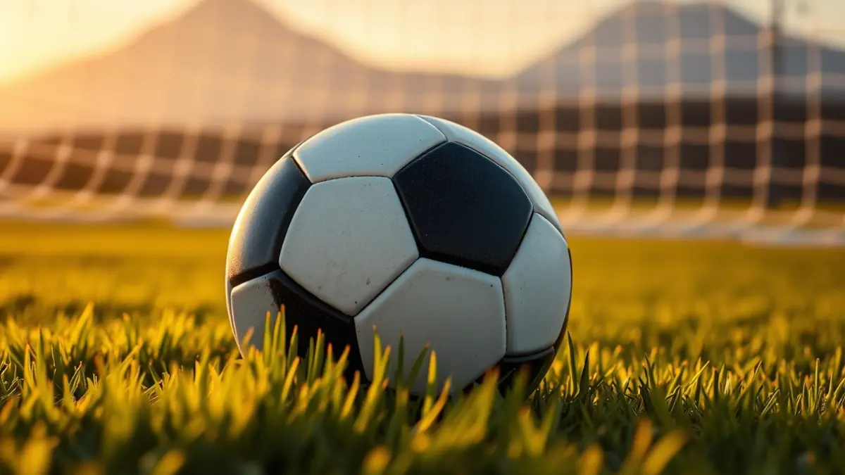Generic image of a soccer ball on a field, symbolizing grassroots women's sports.