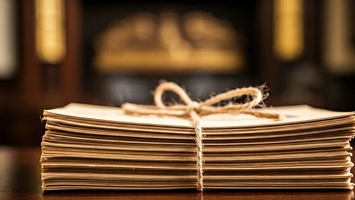 Generic image of official documents related to inheritance or bureaucratic procedures.