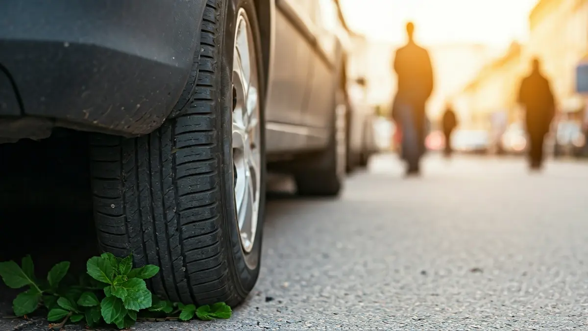 Imagen genérica de un coche abandonado en la calle, con óxido y suciedad.