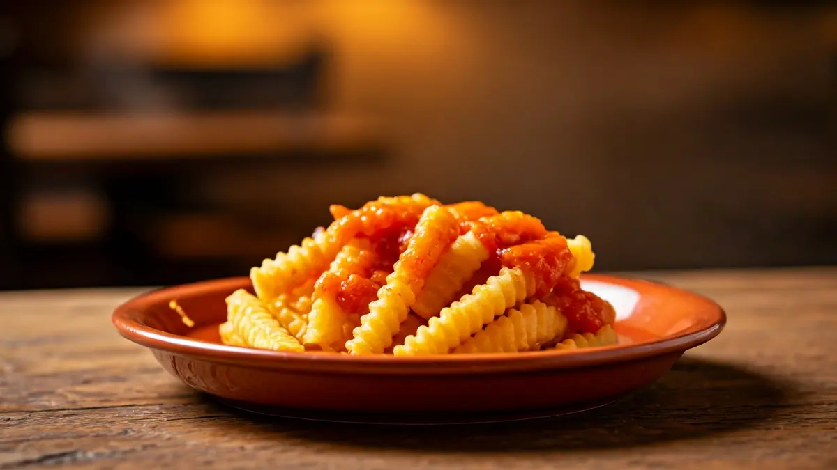 Imagen genérica de comida tradicional canaria en un restaurante.