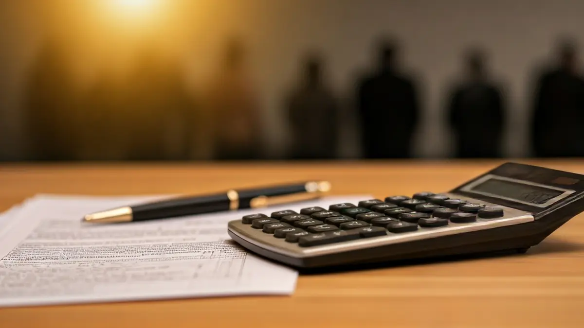 Generic image of a calculator and tax documents.