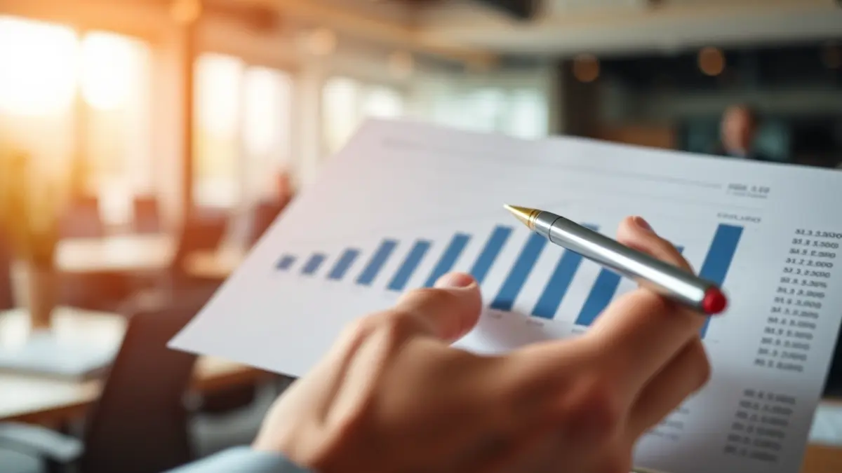 Generic image of an economic report with growth charts.