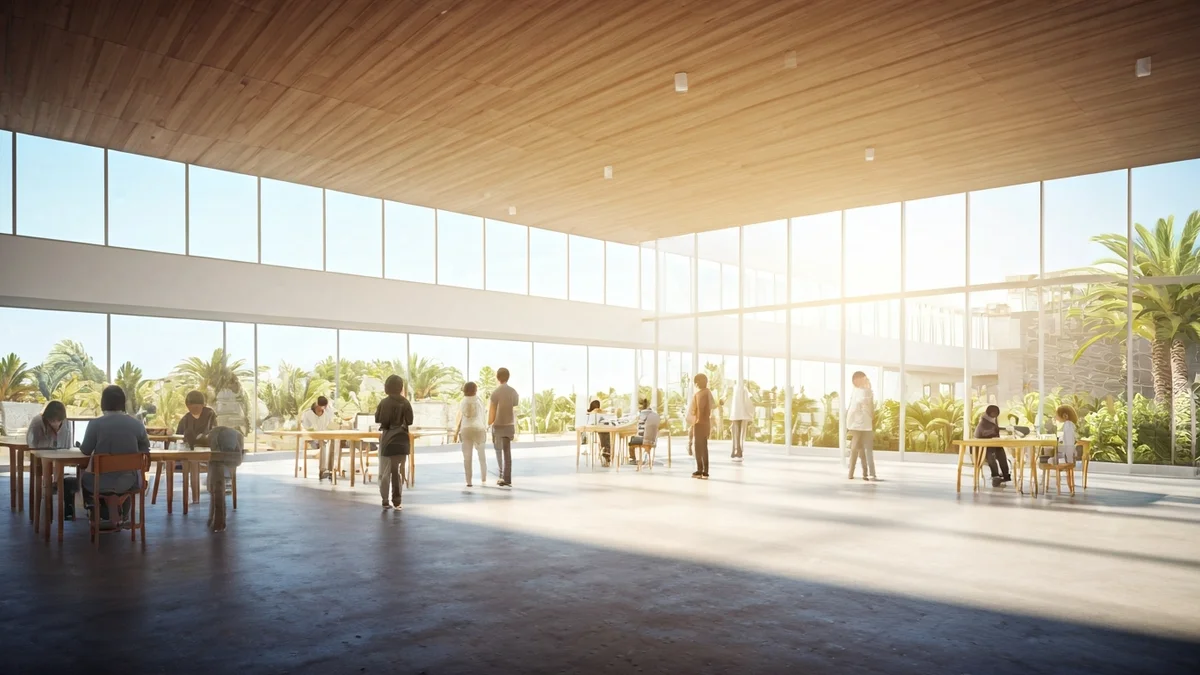Estudiantes de secundaria y bachillerato visitan la Escuela de Arte de Fuerteventura.